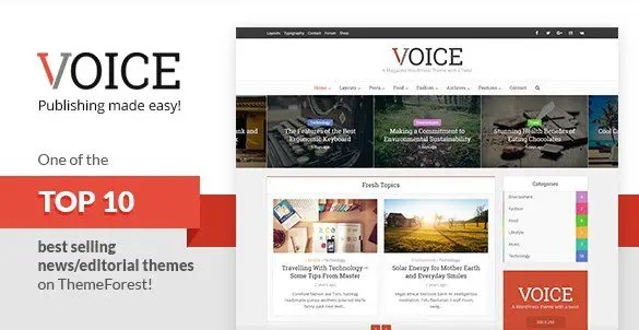 VOICE – CLEAN NEWS MAGAZINE WORDPRESS THEME